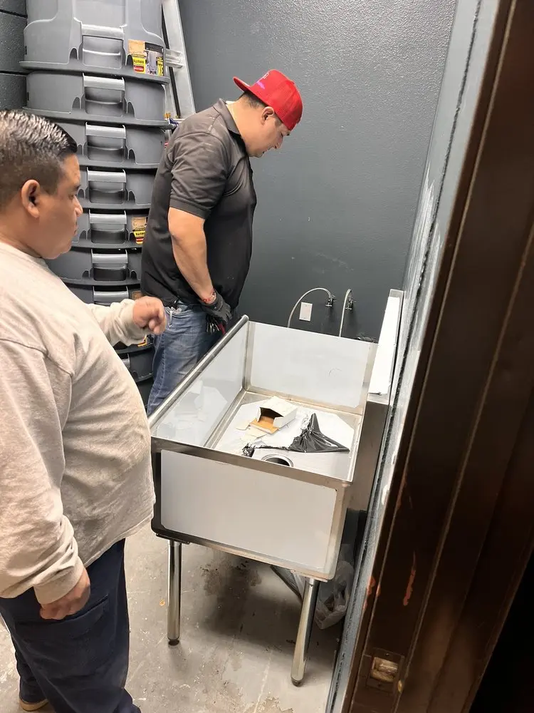 Commercial plumbing and sink installation in Ligonier